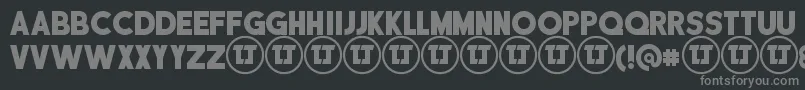 DisciplinaPersonalUse Font – Gray Fonts on Black Background