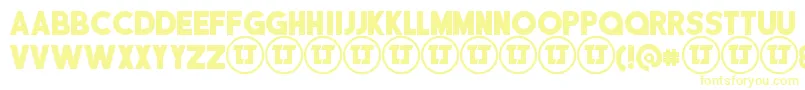 DisciplinaPersonalUse Font – Yellow Fonts on White Background