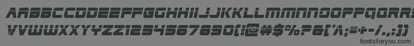 Шрифт Edgeracerlaserital2 – чёрные шрифты на сером фоне