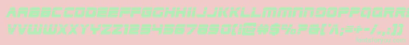 Edgeracerlaserital2 Font – Green Fonts on Pink Background