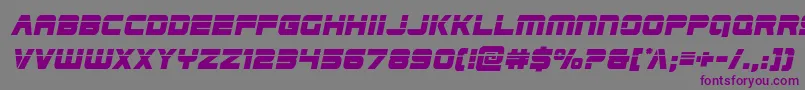 Edgeracerlaserital2 Font – Purple Fonts on Gray Background