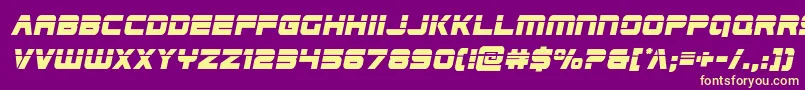 Edgeracerlaserital2 Font – Yellow Fonts on Purple Background