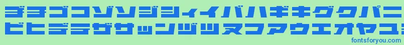 Elepkr Font – Blue Fonts on Green Background