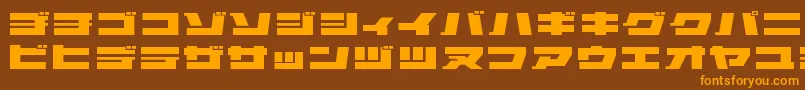 Elepkr Font – Orange Fonts on Brown Background