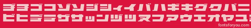 Elepkr Font – Pink Fonts on Red Background