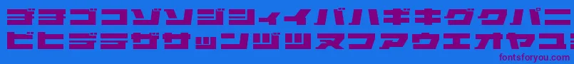 Elepkr Font – Purple Fonts on Blue Background