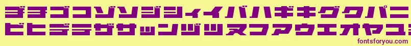 Elepkr Font – Purple Fonts on Yellow Background