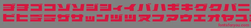 Elepkr Font – Red Fonts on Gray Background
