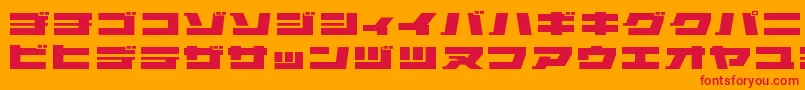 Elepkr Font – Red Fonts on Orange Background