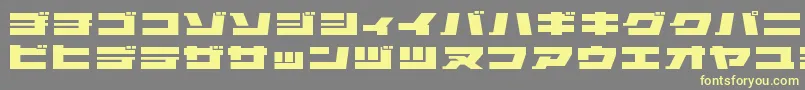 Elepkr Font – Yellow Fonts on Gray Background