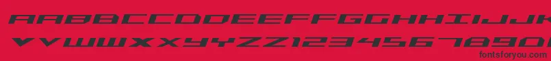 Triremeital Font – Black Fonts on Red Background