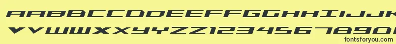Triremeital Font – Black Fonts on Yellow Background