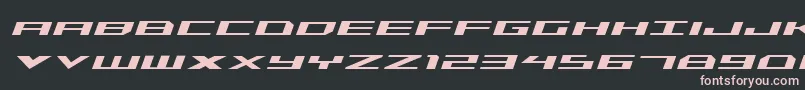 Triremeital Font – Pink Fonts on Black Background