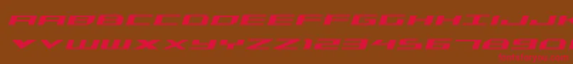 Triremeital Font – Red Fonts on Brown Background