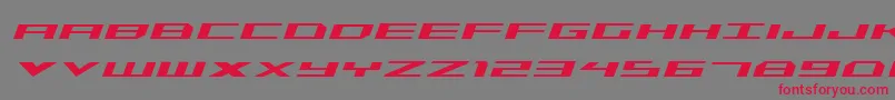 Triremeital Font – Red Fonts on Gray Background