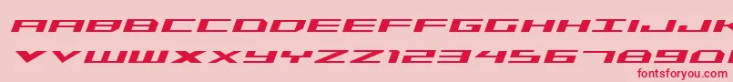 Triremeital Font – Red Fonts on Pink Background