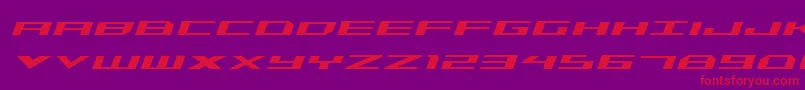 Triremeital Font – Red Fonts on Purple Background