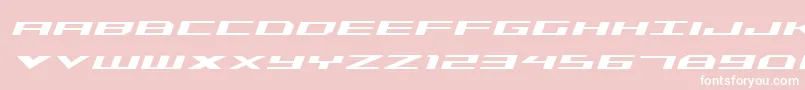Triremeital Font – White Fonts on Pink Background