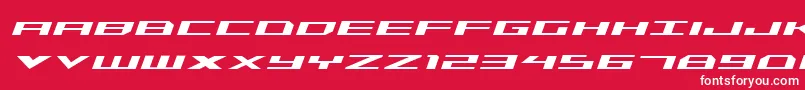 Triremeital Font – White Fonts on Red Background