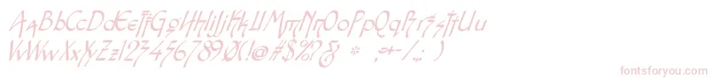 Шрифт SnotmasterVItalic – розовые шрифты