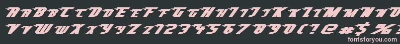 Superheterodyne Font – Pink Fonts on Black Background