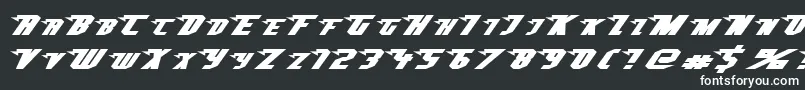 フォントSuperheterodyne – 白い文字