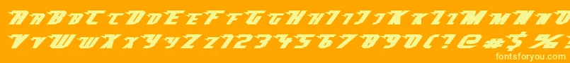 Подробнее о шрифте Superheterodyne Шрифт Superheterodyne – жёлтые шрифты на оранжевом фоне