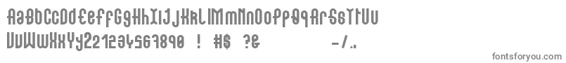 フォントShowcase – 白い背景に灰色の文字