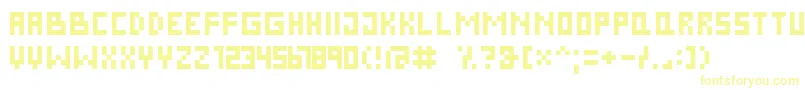 Fonte PixelCyrNormal – fontes amarelas