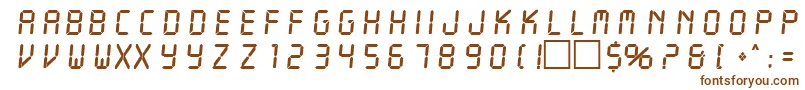 Шрифт LangdonRegular – коричневые шрифты на белом фоне