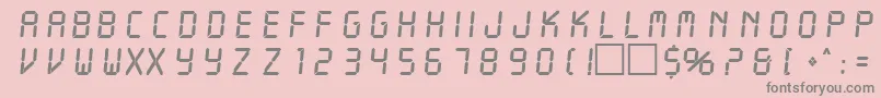 LangdonRegular Font – Gray Fonts on Pink Background