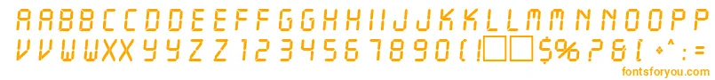 LangdonRegular Font – Orange Fonts on White Background