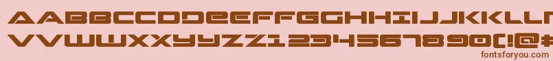 Strikelordexpand Font – Brown Fonts on Pink Background