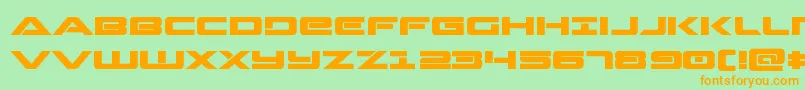 Strikelordexpand Font – Orange Fonts on Green Background