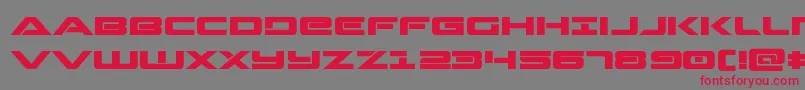 Strikelordexpand Font – Red Fonts on Gray Background