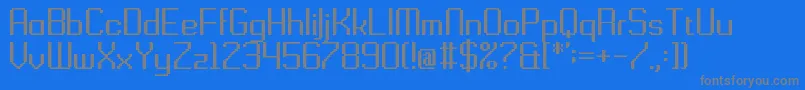 Gridking Font – Gray Fonts on Blue Background