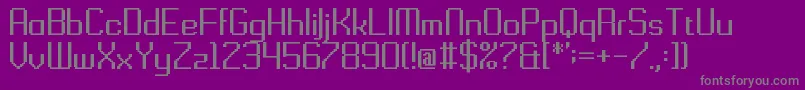 Gridking Font – Gray Fonts on Purple Background