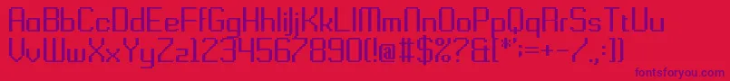 Шрифт Gridking – фиолетовые шрифты на красном фоне