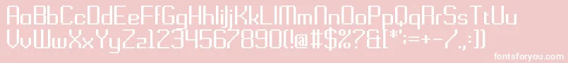 Gridking Font – White Fonts on Pink Background