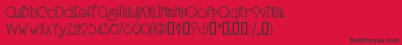 Speen3 Font – Black Fonts on Red Background