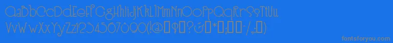 Speen3 Font – Gray Fonts on Blue Background