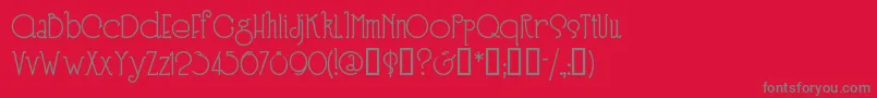 Speen3 Font – Gray Fonts on Red Background