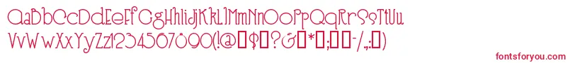 Speen3-fontti – punaiset fontit valkoisella taustalla