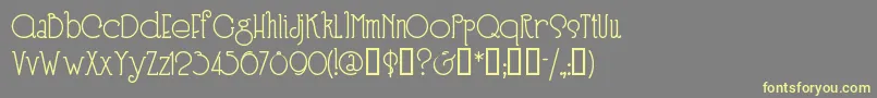 Speen3-Schriftart – Gelbe Schriften auf grauem Hintergrund