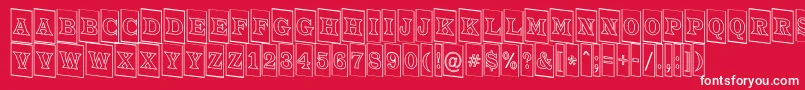ATrianglercmotldn Font – White Fonts on Red Background