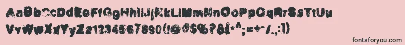 Incinera Font – Black Fonts on Pink Background