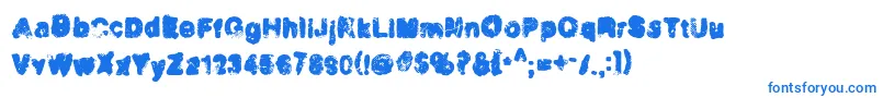 Шрифт Incinera – синие шрифты