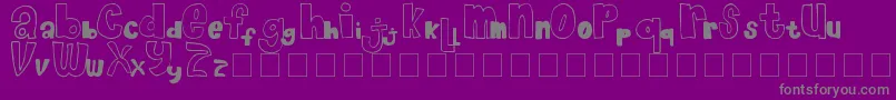 ChocolateMuffin Font – Gray Fonts on Purple Background