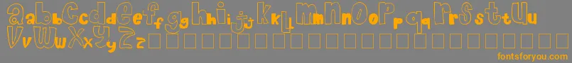 ChocolateMuffin Font – Orange Fonts on Gray Background