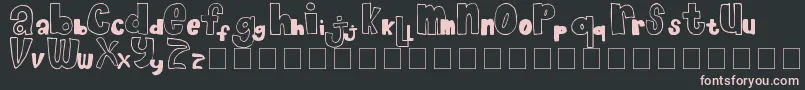 ChocolateMuffin Font – Pink Fonts on Black Background